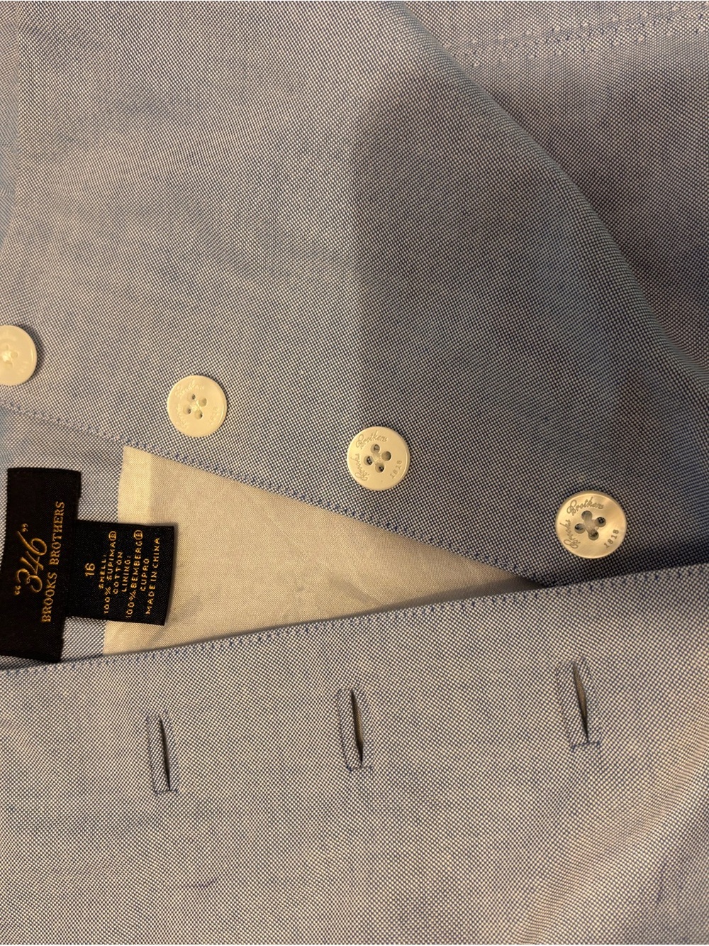 Brooks Brothers Light Blue A-Line Pleated Skirt - Picture 9 of 11